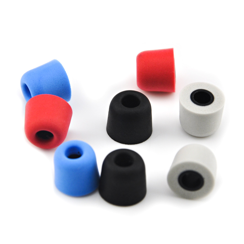 4Pairs(8pcs) Wooeasy Noise Isolating Memory Foam tips 3mm/5mm T100/T400 Ear Tip For In Ear Earphone Earbud