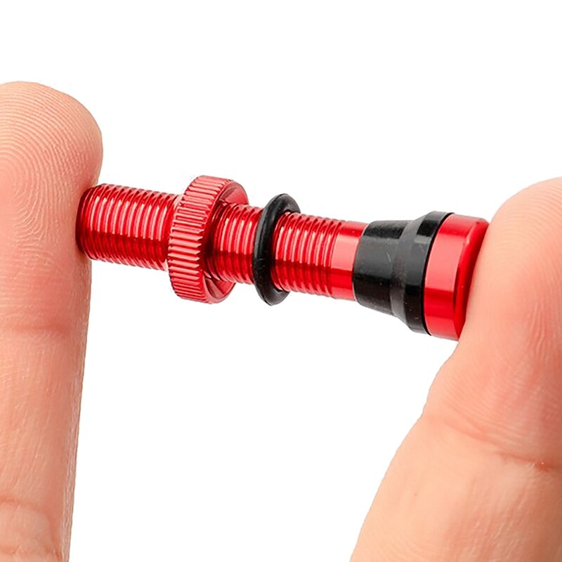 Schrader – Valves A/V 40mm, 2 pièces, mamelon anodisé CNC pour vtt, vélo de route, jantes Tubeless