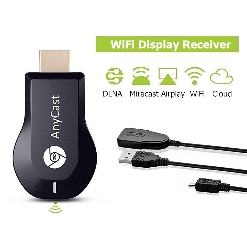 Clé tv trumsoon mirascreen, récepteur hdmi anycast, miracast, dlna, airplay 1080p, compatible avec les téléphones android et ios, compatible avec la télévision.