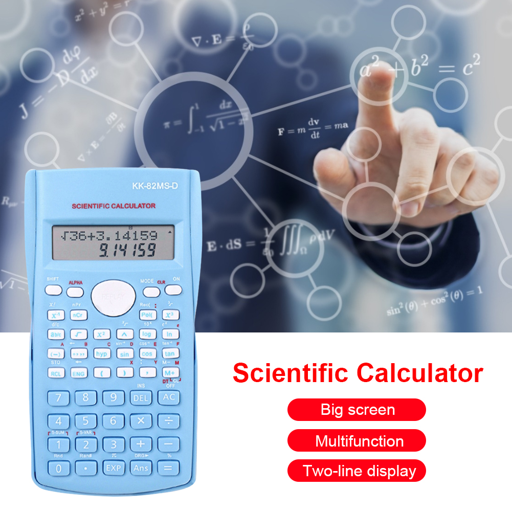 Scientific Calculator Digital Engineering 240 Functions 82MS Statistics for Business Study School Students Calculating Supplies
