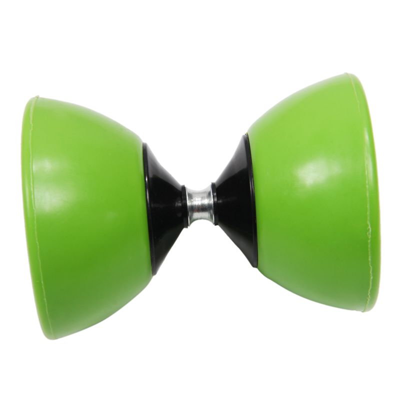 Plastikskål diabolo jonglering spinning kinesisk yo yo klassisk legetøj med håndsticks grøn