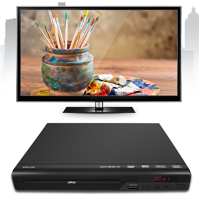 Dvd-spiller til tv, alle regionsfrie dvd-cd-spillere av-utgang innebygd kompis ntsc usb-inngang fjernkontroll