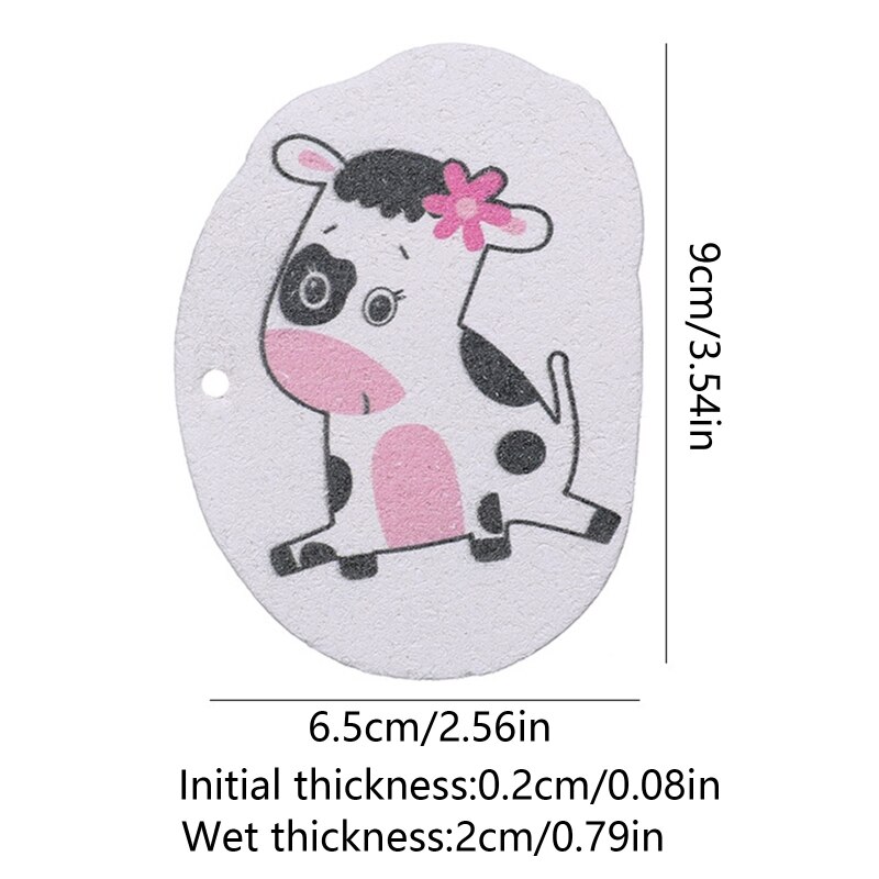 Cartoon Afwassen Doek Gecomprimeerd Houtpulp Spons Rag Cleaning Tools Voor Thuis Keuken Kom Gerechten Pot Olie Verwijderen Vaatdoek