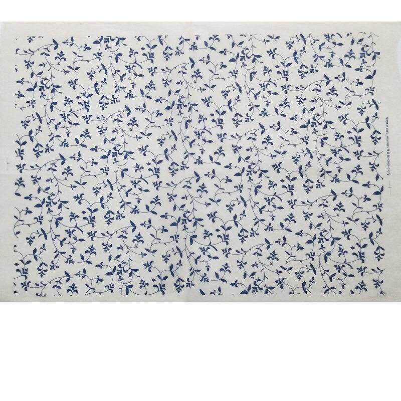 Papel de flores de colores Jingdezhen, cerámica, arcilla, bajo esmalte, porcelana azul y blanca, papel de transferencia de alta temperatura, 1 unidad: 19