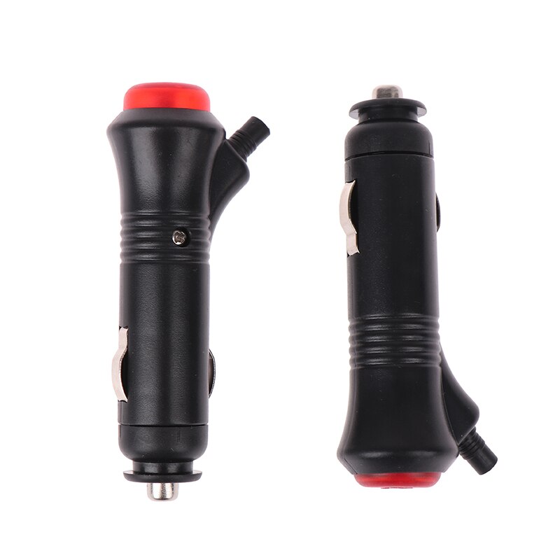 12V 24V Male Auto Car Motorcycle Cigarette Lighter Socket Plug Connector On Off Switch