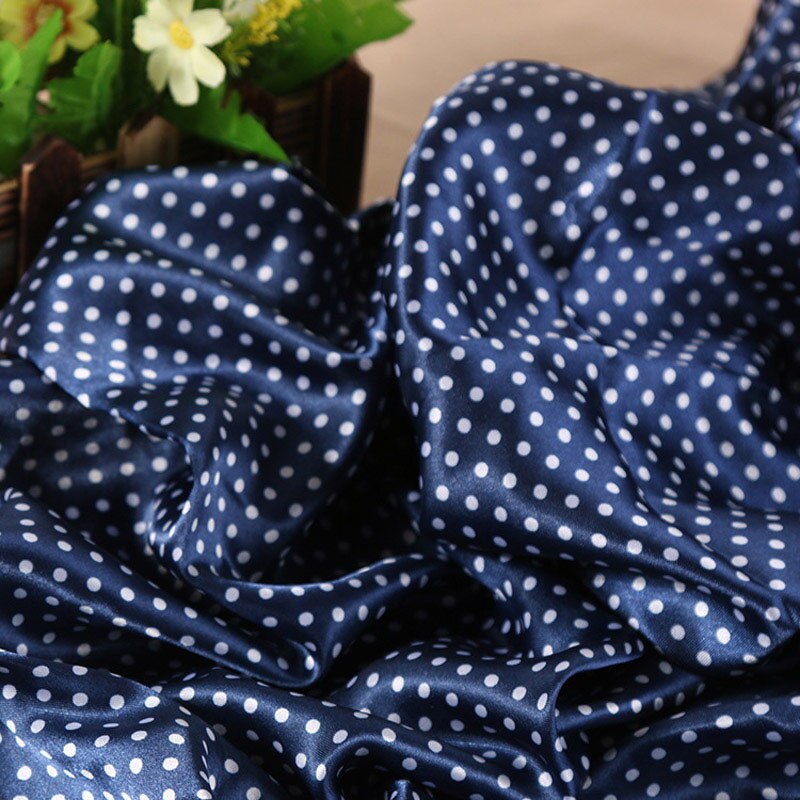 Polyester satin fabrictwist landscapebillede mønster tøj skjortekjole satin stof: 1