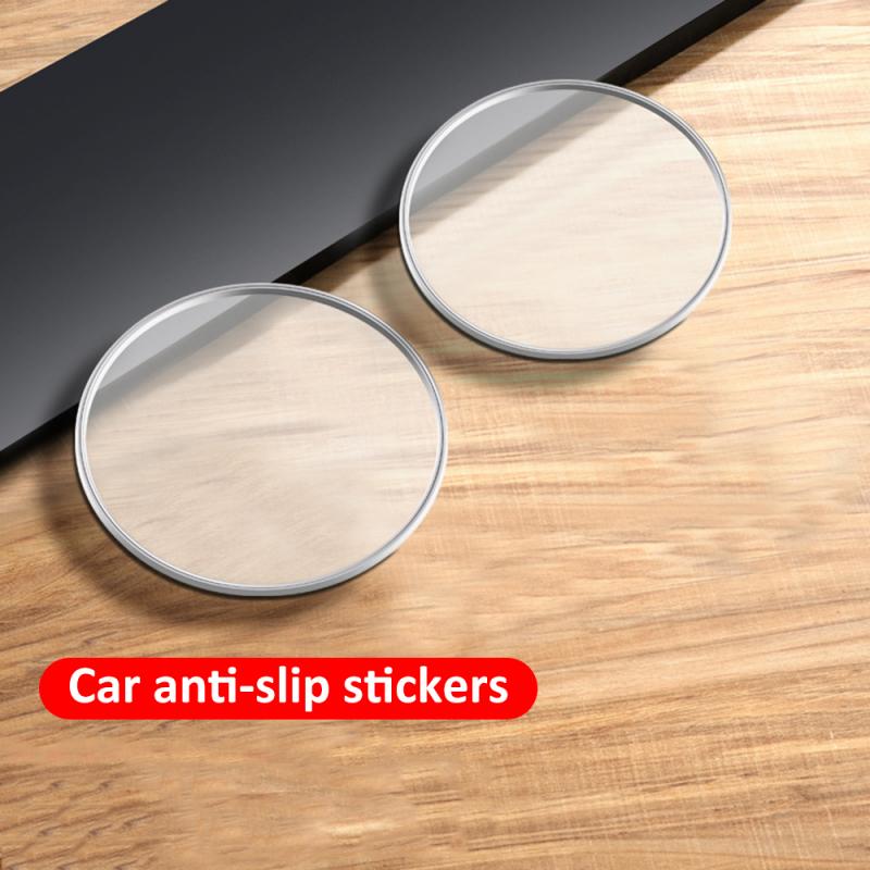 Car Mat Transparent Round Car Instrument Panel Silicone Pad Car Decoration Non-slip Stickers Mat Car Gadgets Accessories