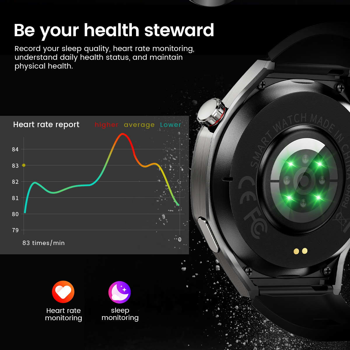 Gt 5 pro smartwatch masculino tela amoled gps esportes bluetooth chamada freqüência cardíaca oxigênio no sangue ao ar livre à prova dwaterproof água smartwatch 2025 novo