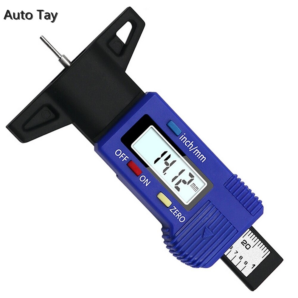 Digital Car Tyre Tire Tread Depth Gauge Meter Auto Tire Wear Detection Measuring Tool Caliper Thickness Gauges Monitoring System