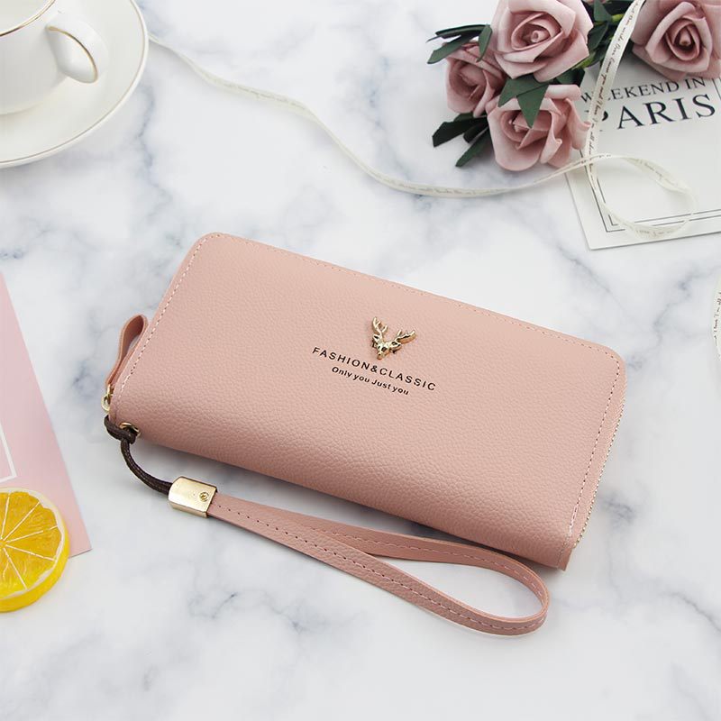 Dames clutch portemonnee grote capaciteit portemonnee lang kort muntvak pu lederen dames portemonnees