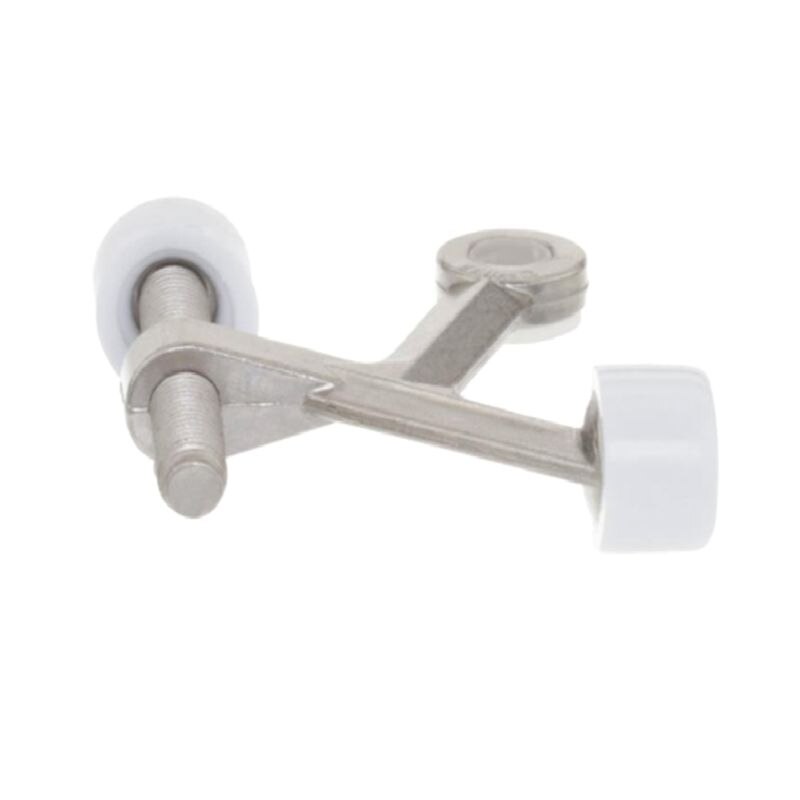 Heavy Duty Adjustable Hinge Pin Door Stopper Stop with Bumper Tip Hardware Home 449C