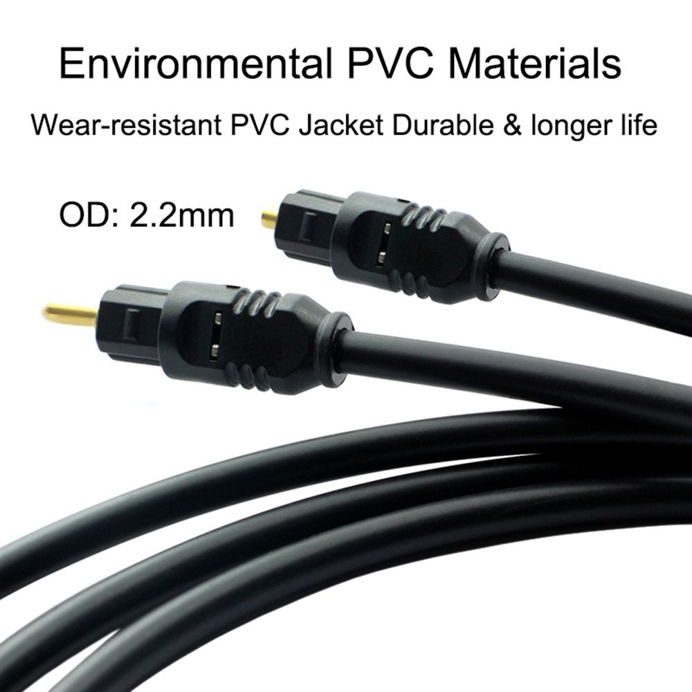2M Audio Optical Fiber Line Mini 3.5 MM Plug Digital Optical Cable SPDIF Optical Audio Line To Round Mouth TOSLINK Connector