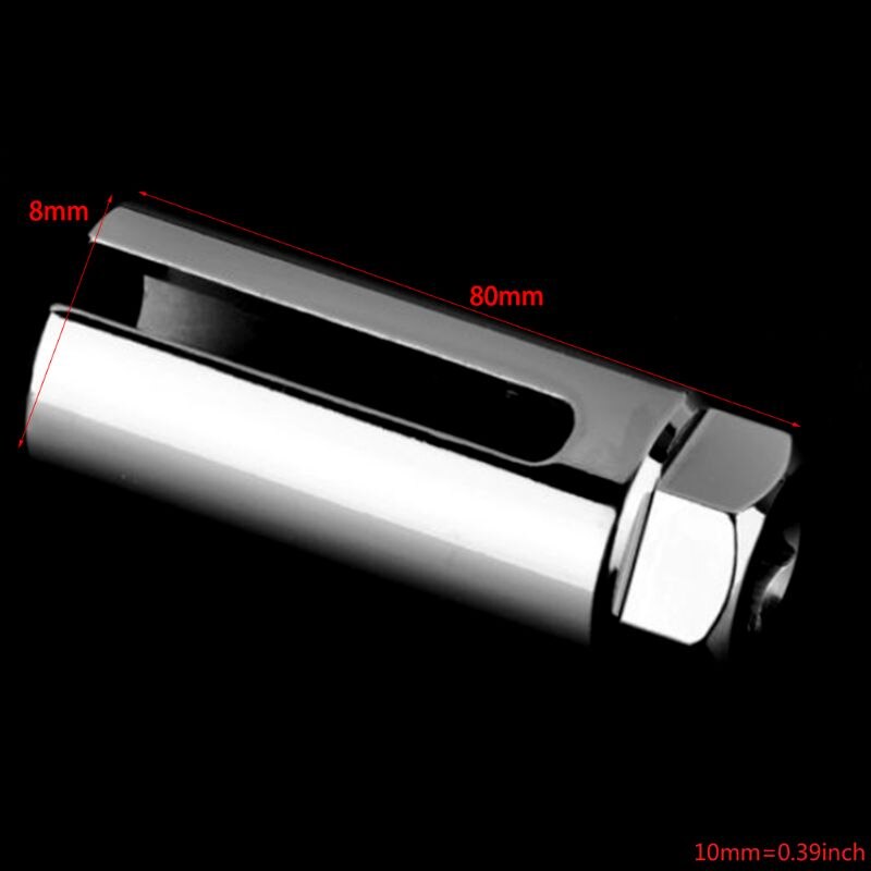 3Pc 1/2 & 3/8 Drive Auto Car 7/8" 22 mm O2 Oxygen Sensor Socket Wrench Tool Set