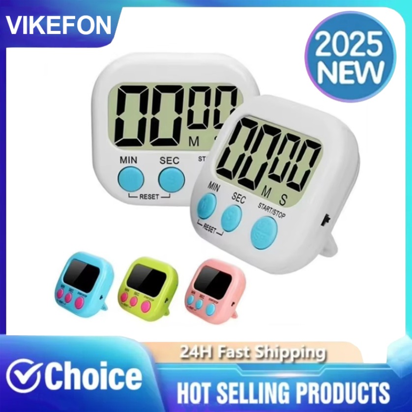 Timer elettronico multifunzionale magnetico Timer digitale Display LCD Cucina Cottura Conto alla rovescia Dormitorio Promemoria di apprendimento Regalo