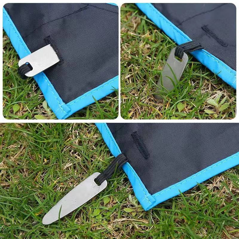 Mini Portable Pocket Camping Mat Kitchen Camping Folding Beach Mat with Backrest Tourist Mats Hiking Sports Entertainment