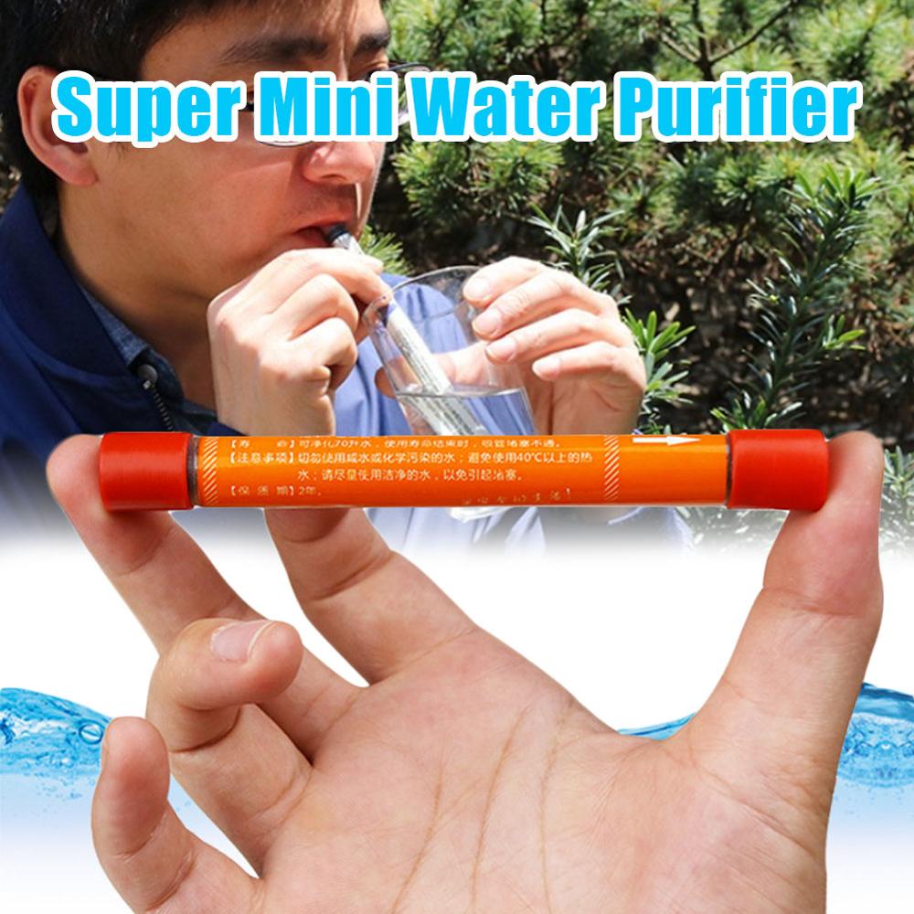 Portable Water Purifier Pocket Water Purification Straw Pen Outdoor Mini Water Purification Life Emergency Straw
