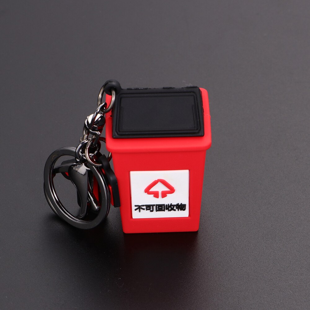 Classification Trash Bin Keychain Key Ring Stylish Key Hanging Decoration Key Holder Small for Men (Blue): Picture 2