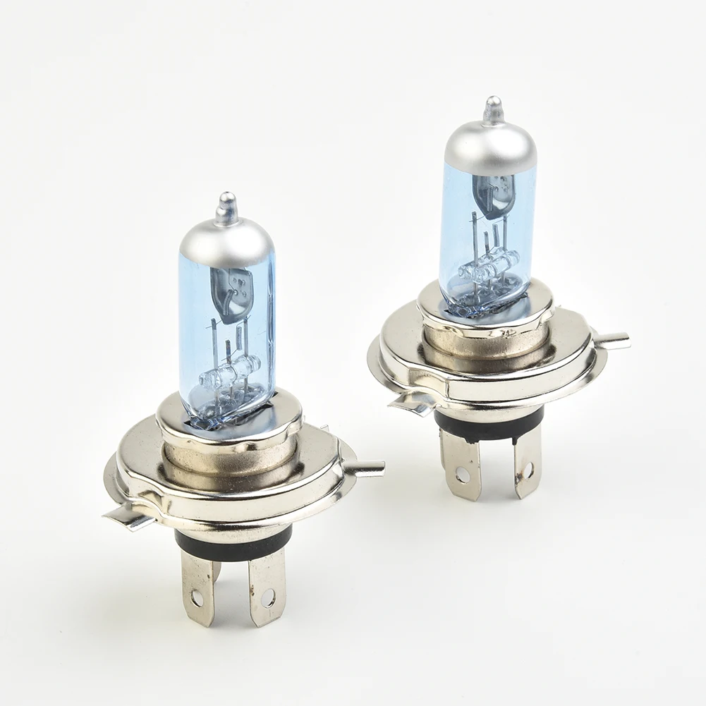 2 stk.  h4 led 100w bil halogenpære 12v led halogenlys super xenon hvid forlygtelampe biltilbehørspærer blå skal