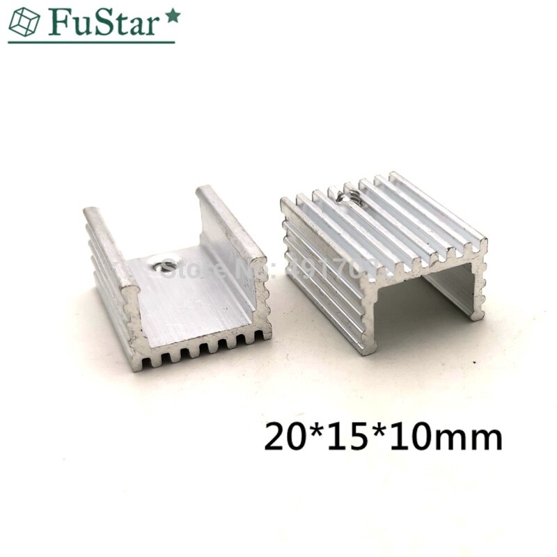 10 stk 15*10*20 kjøleribber transistor radiator aluminium kjøleribbe kjøligere kjøleribber radiator kjøleribbe til ic chip ledet 20*15*10 mm