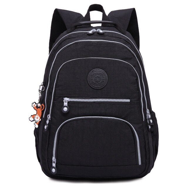 Nouveaux sacs d'école pour adolescentes école Sac à Dos cartable grande capacité voyage Sac Sac multifonction pochette d'ordinateur Sac A Dos: black