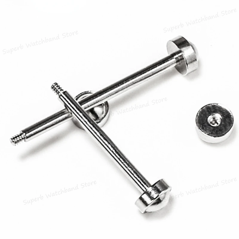 14 16 18 20 22mm tornillo de reloj varilla de tubo tornillo de reloj Kit de enlace de vástago para correa de reloj de cuero Pin cierre pulsera reparación