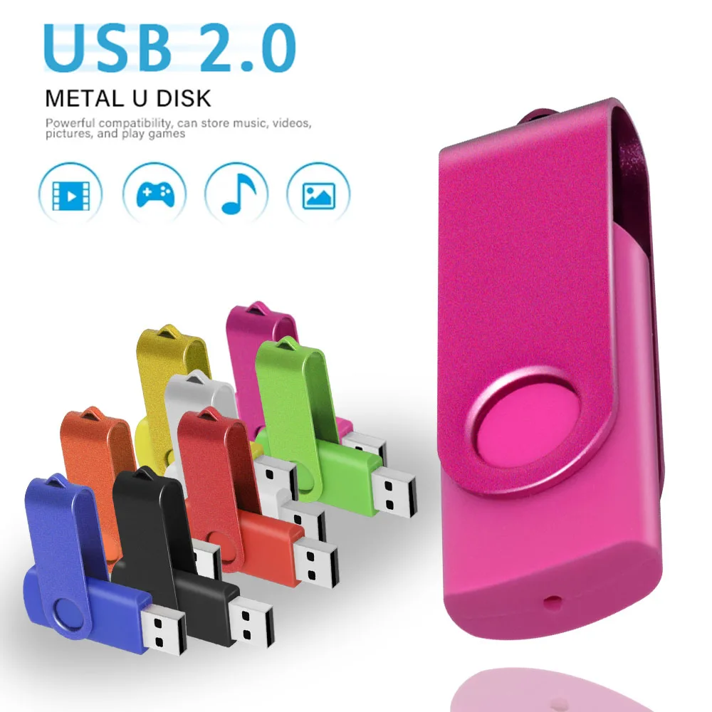 Metal USB Flash Drive 4GB 8G 32GB 16GB 64GB Waterproof Usb 2.0 Pendrive Portable Memory Stick for
