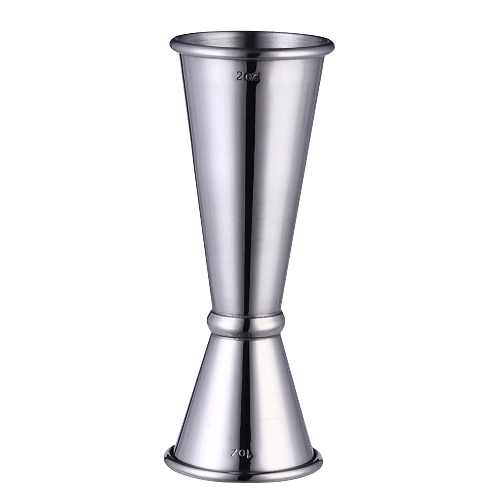 Stainless Steel Measuring Cup Double Head Measuring Tool Ounce Alcohol Whiskey Cocktail Drink Wine Shaker Home Bar Tools 30/60ml: D