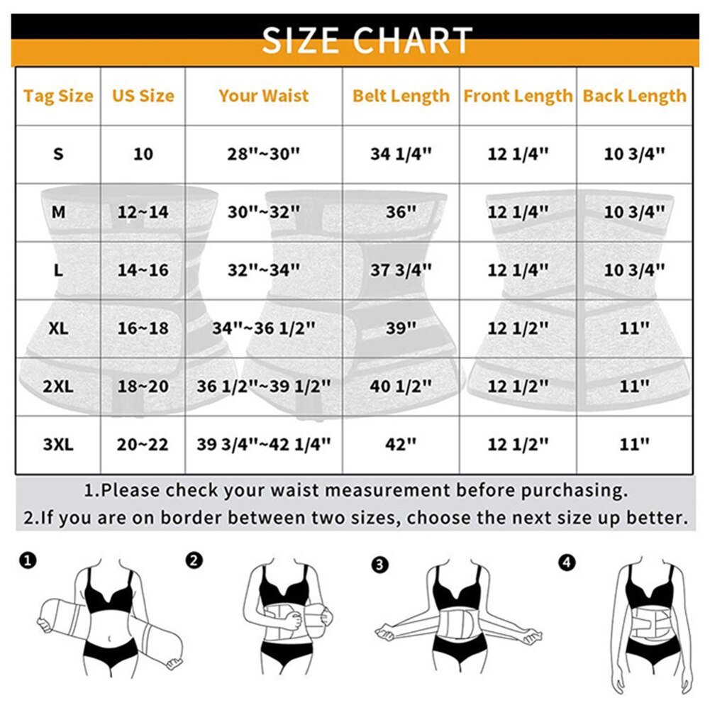 Tummy Control Waist Loss Sweat Shaper Wrap Support Belt Fitness Weight Band for Easy Safety Working-out Ornaments