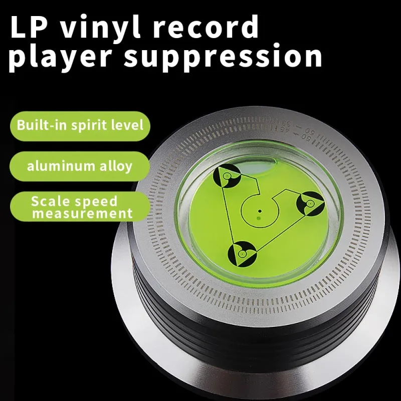 50hz lp vinyylilevysoitin yleiskäyttöinen musiikkisoitin alumiiniseoksesta valmistettu levysoittimen vakaaja tasolisävarusteilla painokiinnike