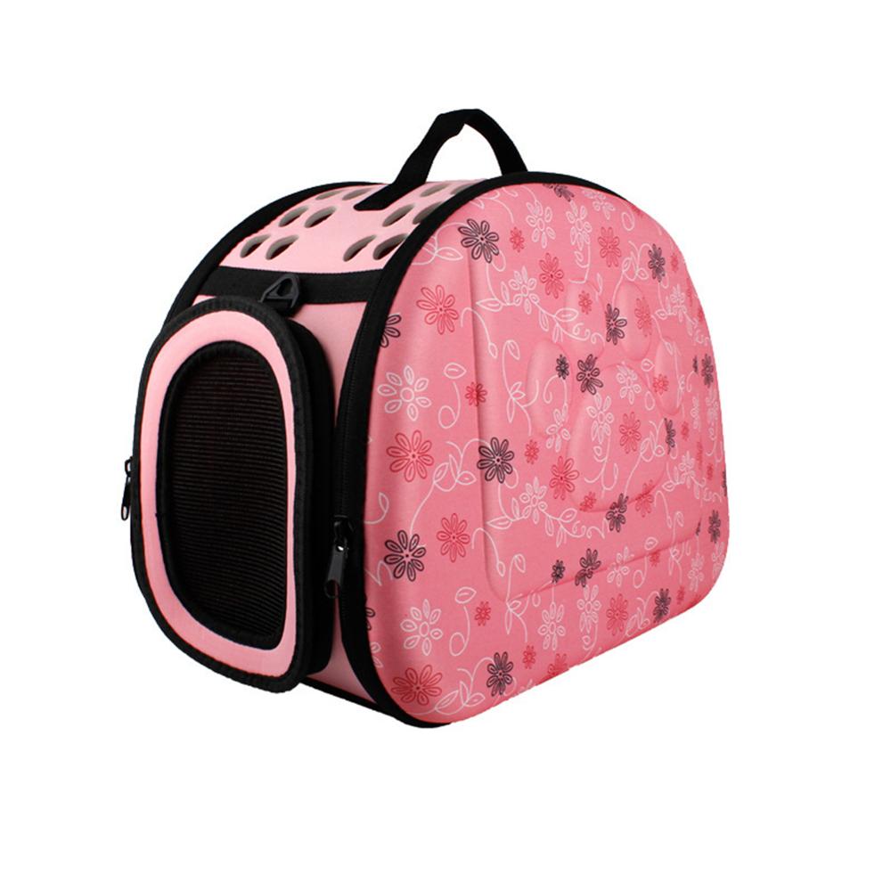 Space Cat Bag Travel Outdoor Pet Handbag Puppy Portable Carrier Bag Kitten Mesh Sling Shoulder Cage Foldable Dog Carrying Kennel: Pink / 23x22x35cm