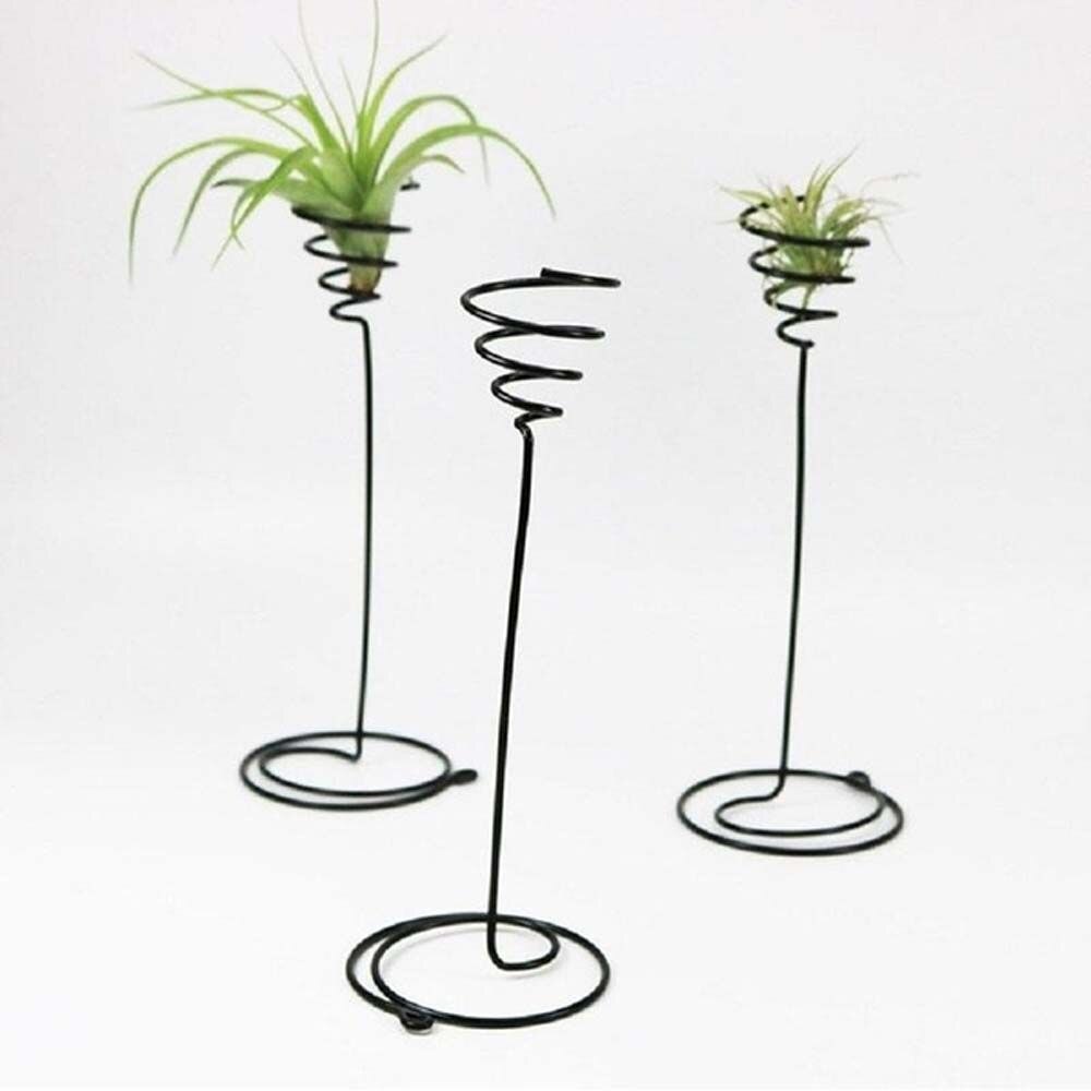 Metal Iron Holder Vase Display Rack Decor Container Garden Supplies Air Plant Pot Stand Plant Pot