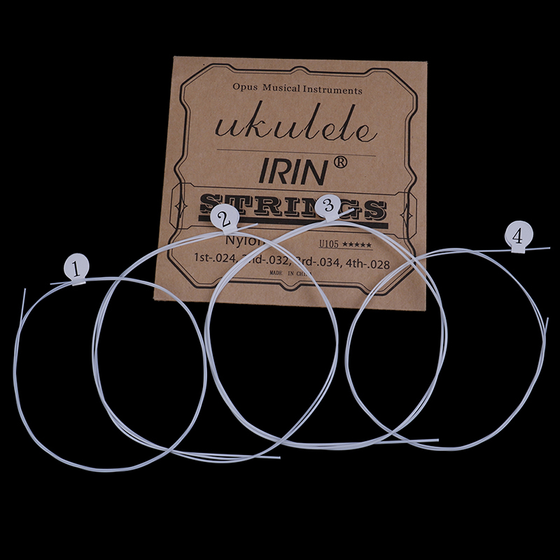 4 unids/set U105 blanco cuerdas para ukelele de nailon nylon guitarra piezas de repuesto para Ukulele