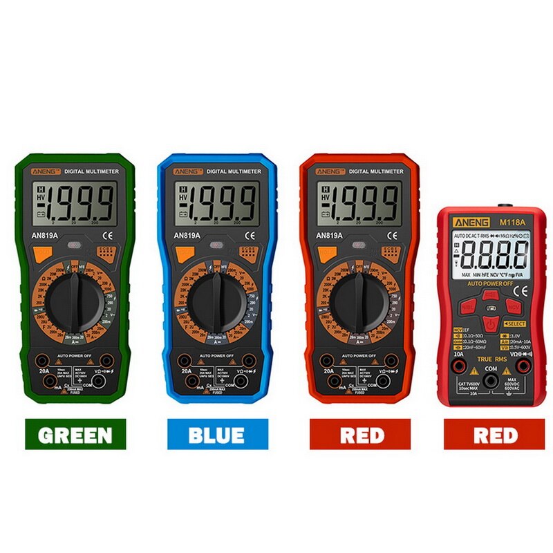 Digital Multimeter esrmeter true rms digital multimeter tester voltmeter battery tester multimetro richmet