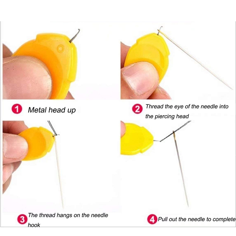 10pcs/lot DIY Threader Elderly Guide Needle Easy Device Automatic Thread Sewing Tools Handmade Sewing Accessories Punch Needle