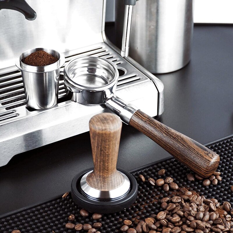 58mm Espresso Coffee Calibrated Pressure Tamper Fl... Grandado