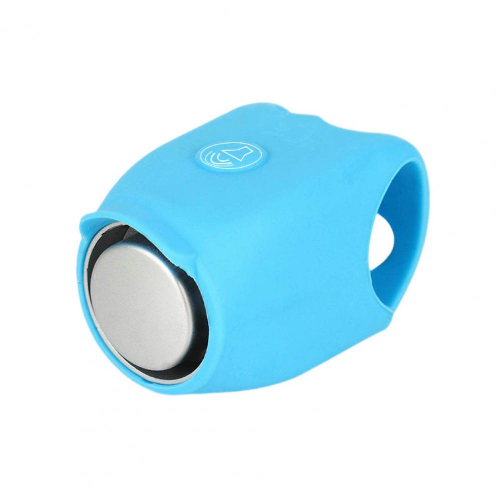 Bocina de bicicleta de alto decibelio, resistente al agua, tamaño compacto, instalación sencilla, reemplazo de campana para manillar de bicicleta para ciclistas: Azul