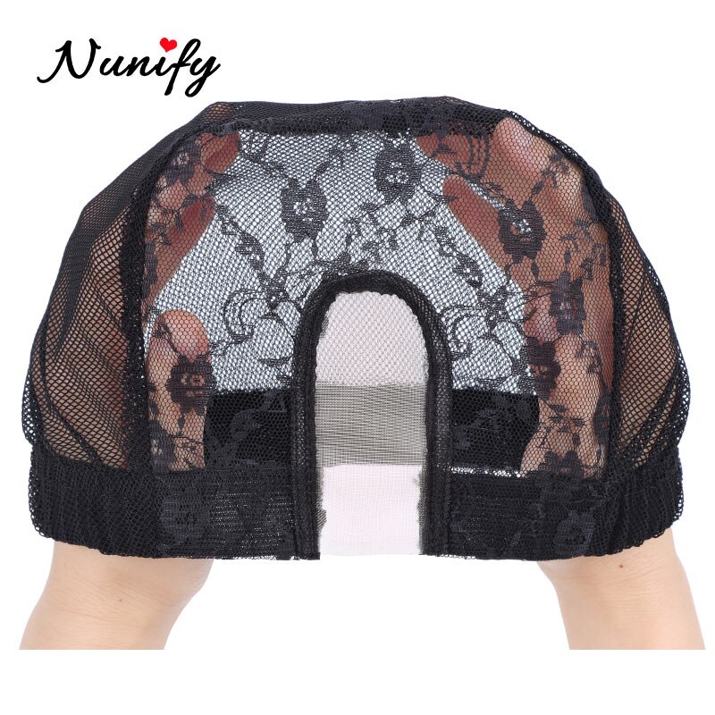 U Part Lace Wig Caps For Making Human Hair Lace Wigs Ventilated Wig Cap Dome Mesh Weaving Cap S M L Size Wig Accessories: Yellow