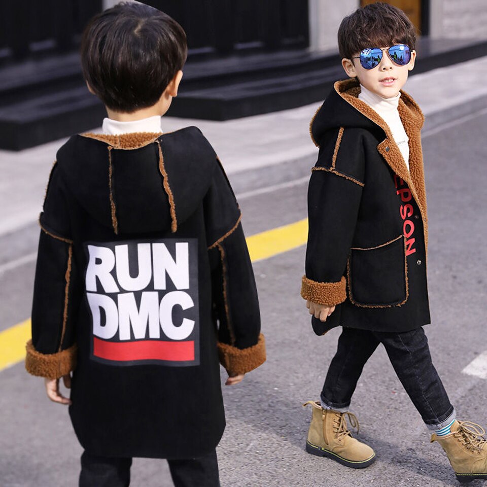 Chaqueta de primavera para niños, abrigo de manga larga para niños, chaqueta con capucha para niños, ropa de con letras para niños de 6, 8, 12 y 13 años de otoño