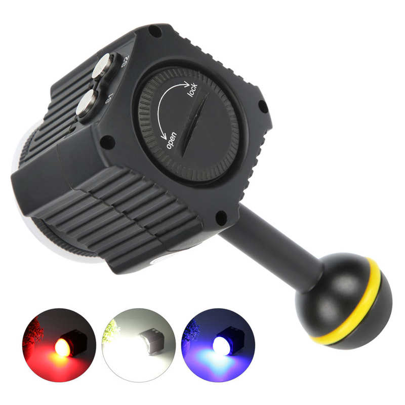 60M Onderwater Duiken Camera Led Fotografie Video Light Kleur Temperatuur 500K High‑efficiency Energy‑saving Electricity‑saving