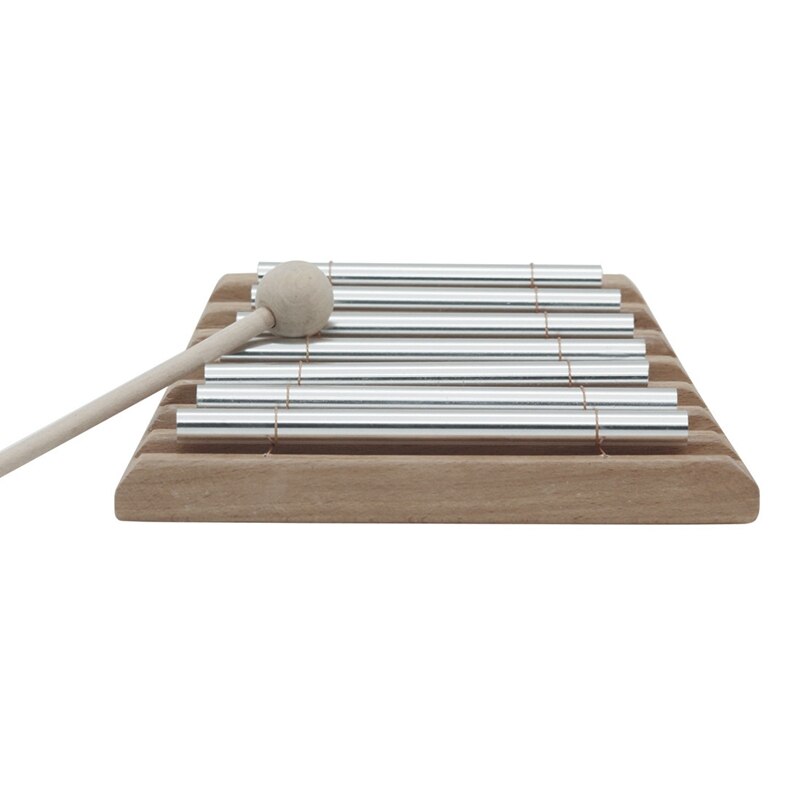 Abuo-vindklokke læringsinstrument klang percussion klokkeslæt vindklokke 7- tone klokke pædagogisk instrument med hammer percussio