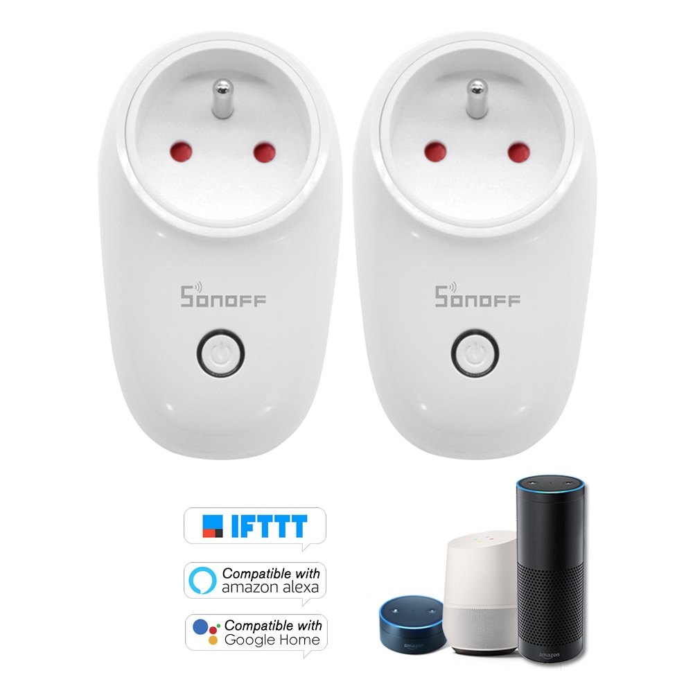 5 PCS SONOFF S26 ITEAD Wifi Smart Socket Draadloze Afstandsbediening Opladen Adapter Smart Home Stopcontacten EU Type E smart Timer: 2 Pcs