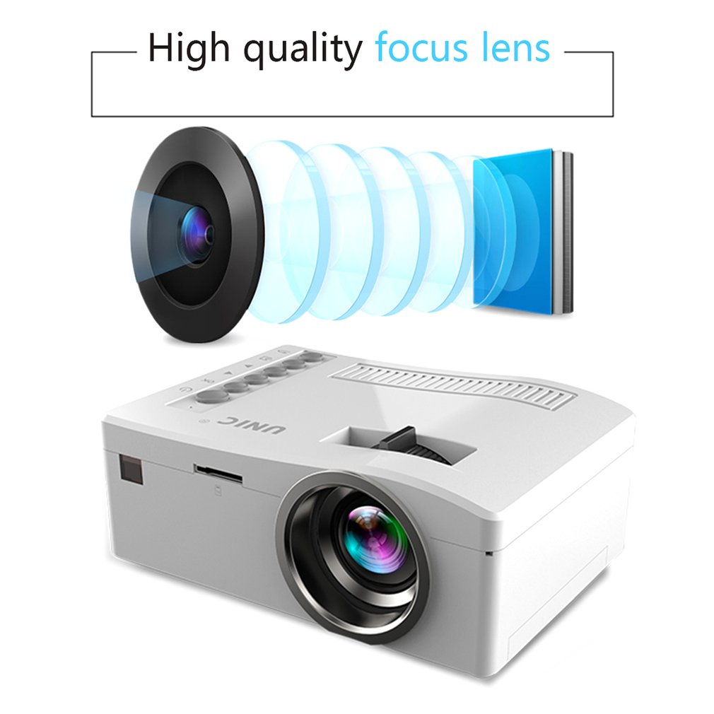 UC18 Hd 1080P Tft Lcd Compact Siz Ehome Mini Hd Projector Tv Multi-Media Player Theater Home Cinema video Projector