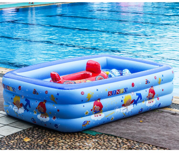 130CM Inflatable Swimming Pool for Kids Summer Play Water Pool PVC Children's Inflatable Pools Paddling Bathing Pools for Baby