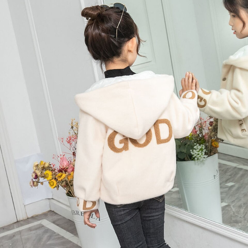 Teenager Mädchen Jacke Herbst Winter Jacke Für Mädchen Pelzmantel Kinder Jacke Kinder Oberbekleidung Mantel Für Mädchen Kleidung 5 -12 jahr