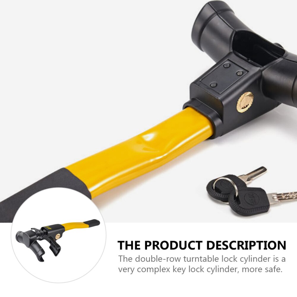 1 Pc Theft-proof Truck Lock Steering Lock Car Theft Prevention (Yellow)