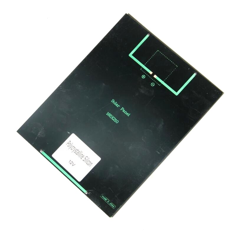 5.2w 12v solceller polykristallina solpaneler gör det själv-panel solenergi batterisystem laddare 165 x 210 x 3 mm