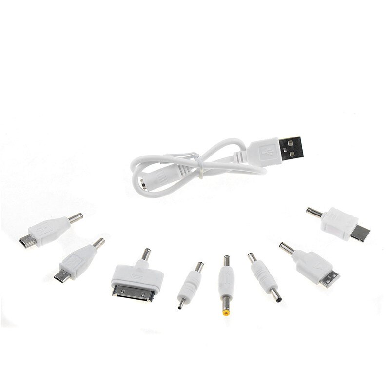 1 Set USB Zu 8Pcs DC Power Plug Adapter Kabel für Den Mobilen Einsatz Weiß Kit P20