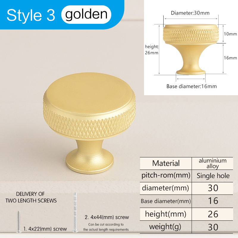 Round Furniture Handles Cupboard Door Cabinet Wardrobe Knob Cupboard Dresser Single Hole Handle Aluminium Alloy: 4XL / green