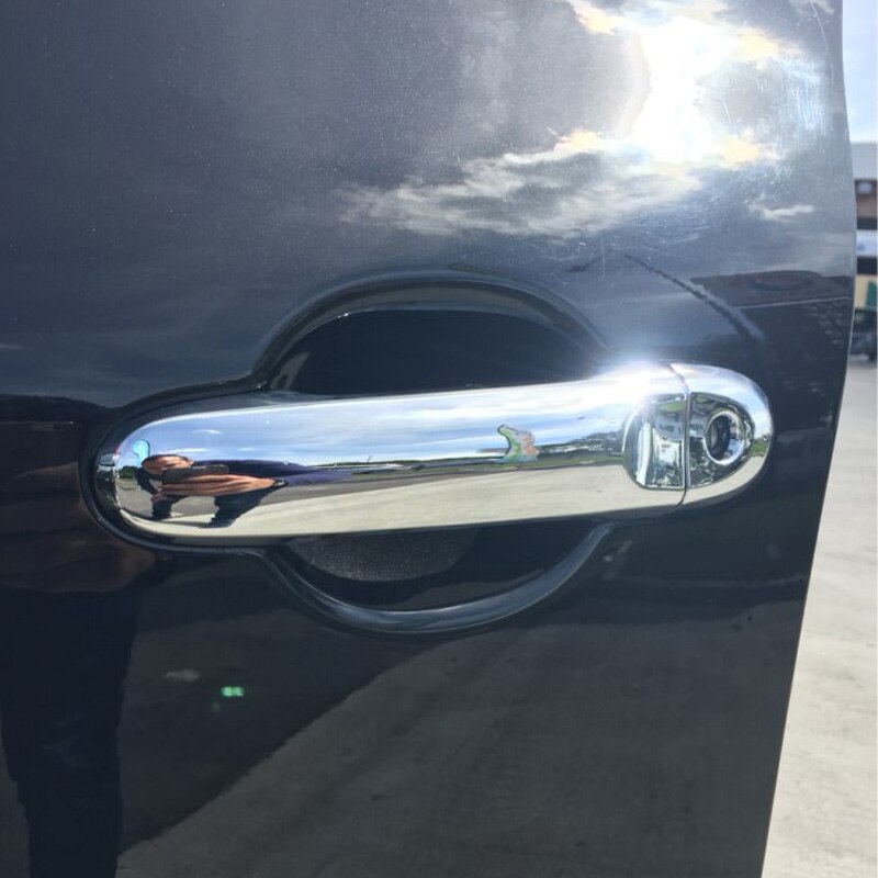 Chrom Türgriff Abdeckung Für Mitsubishi L200/Triton 2006-2014 - Schwarz Chrom Style 2