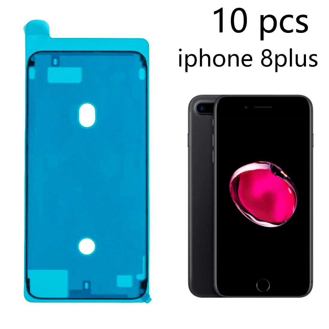 10pcs Screen Plakband Front Behuizing Frame Waterdicht Stickers Adhesive Lijm voor iPhone 7/7 plus/8 /8 plus/X/XR/XS/XS MAX